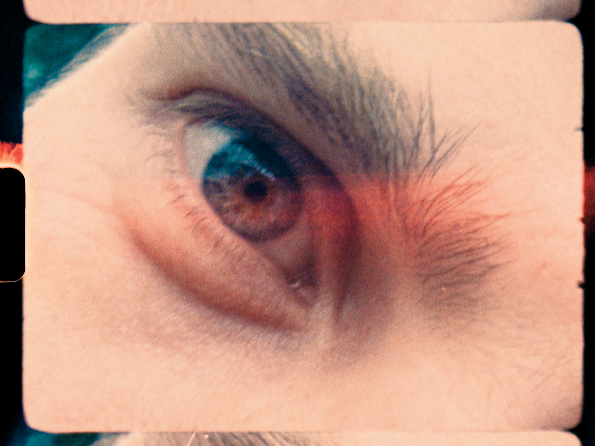 Super 8 still – chemical streak texture