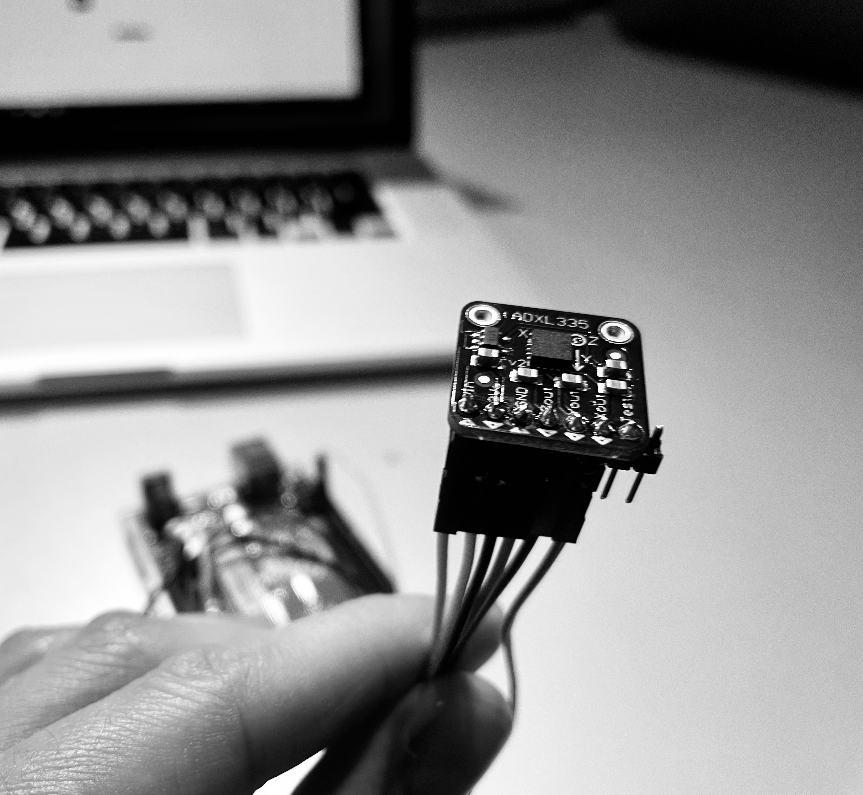 Arduino accelerometer setup